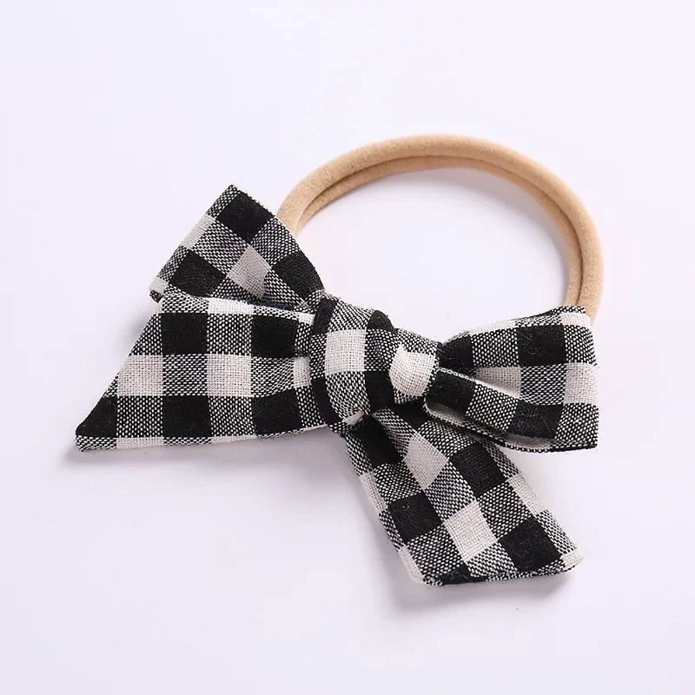 ✨2/$12✨Buffalo Check Hairbow Headband Lucy Sophia